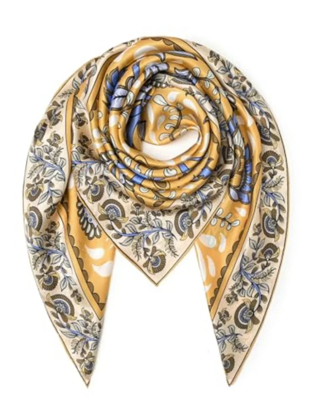 100% Mulberry Silk Square Scarf 43